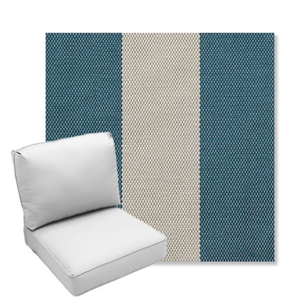 Picture of Rothko Curacao | Center Seam Deep Seating Outdoor Cushions - Sunbrella© Fabric