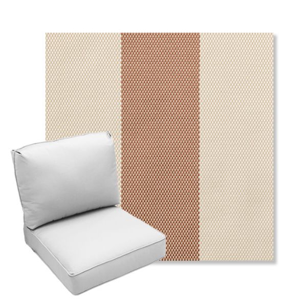 Picture of Rothko Pink Lady | Center Seam Deep Seating Outdoor Cushions - Sunbrella© Fabric