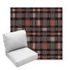 Picture of Rubix Huckleberry | Center Seam Deep Seating Outdoor Cushions - Sunbrella© Fabric