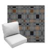 Picture of Rubix Vintage Denim | Center Seam Deep Seating Outdoor Cushions - Sunbrella© Fabric