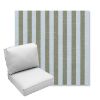 Picture of Sail Away Aloe | Center Seam Deep Seating Outdoor Cushions - Sunbrella© Fabric