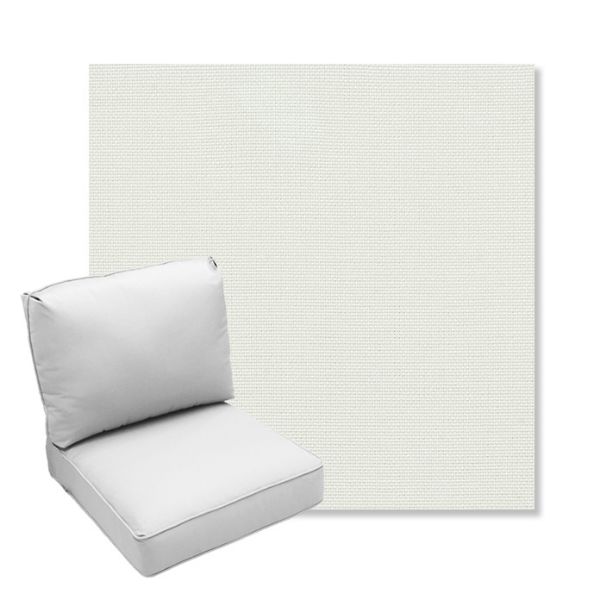 Picture of Sailcloth Salt | Center Seam Deep Seating Outdoor Cushions - Sunbrella© Fabric