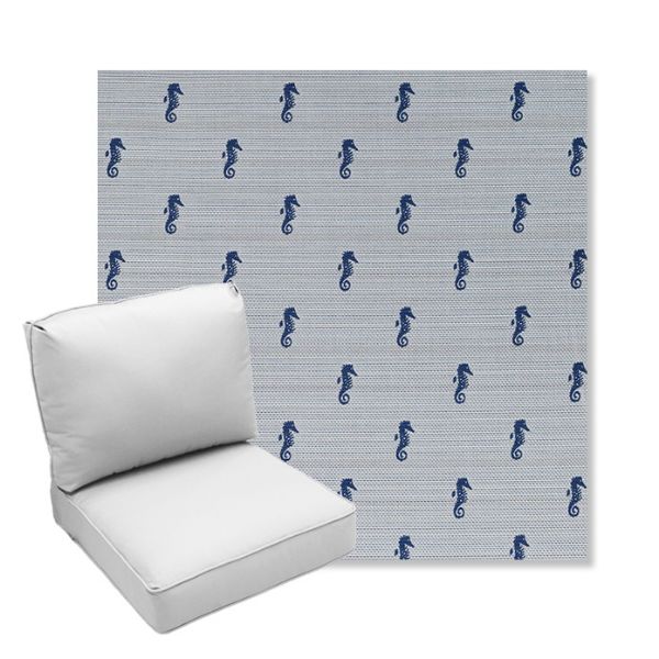 Picture of Schooner Neptune | Center Seam Deep Seating Outdoor Cushions - Sunbrella© Fabric