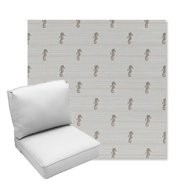 Picture of Schooner Plank | Center Seam Deep Seating Outdoor Cushions - Sunbrella© Fabric