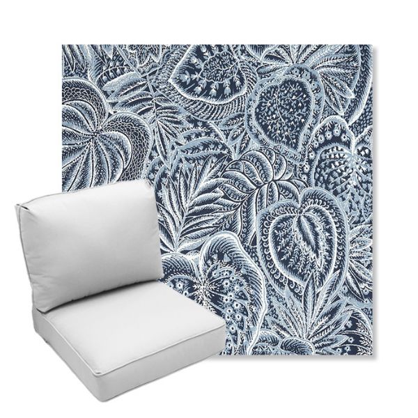 Picture of Sensibility Harbor | Center Seam Deep Seating Outdoor Cushions - Sunbrella© Fabric