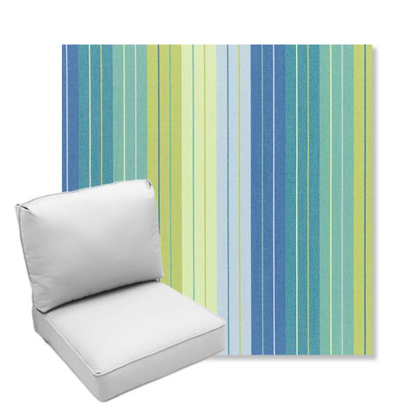 Picture of Seville Seaside | Center Seam Deep Seating Outdoor Cushions - Sunbrella© Fabric