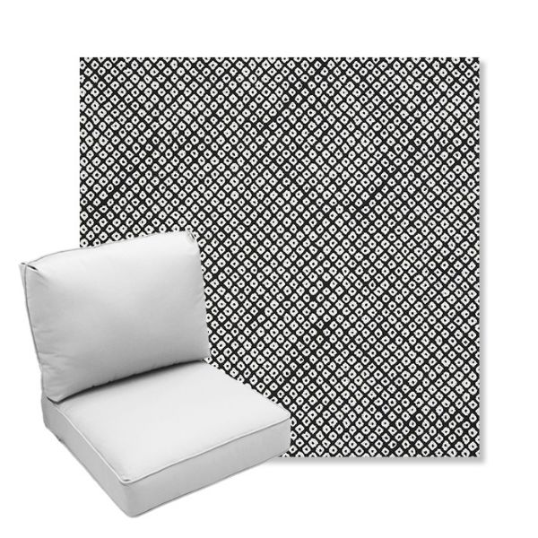 Picture of Shibori Classic | Center Seam Deep Seating Outdoor Cushions - Sunbrella© Fabric