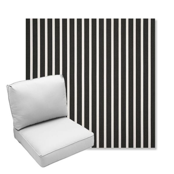 Picture of Shore Classic | Center Seam Deep Seating Outdoor Cushions - Sunbrella© Fabric
