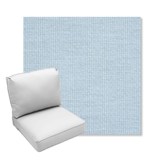 Picture of Solo Ocean | Center Seam Deep Seating Outdoor Cushions - Sunbrella© Fabric