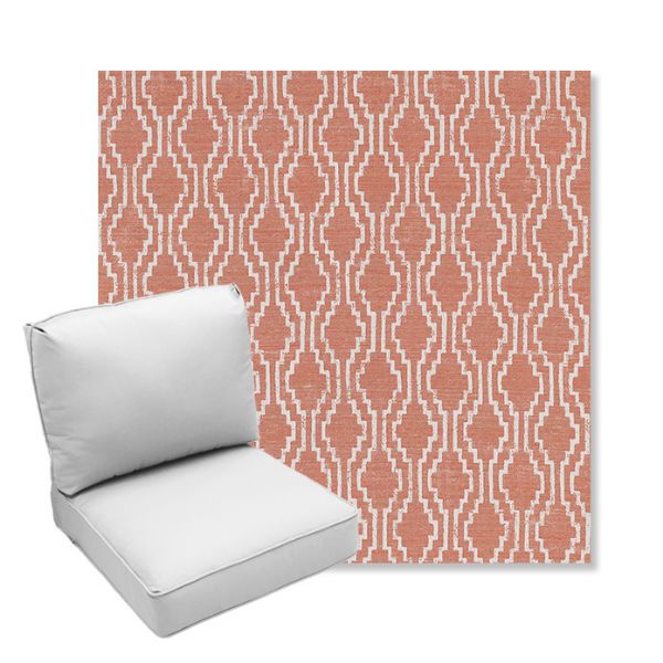 Picture of Solve Clay | Center Seam Deep Seating Outdoor Cushions - Sunbrella© Fabric