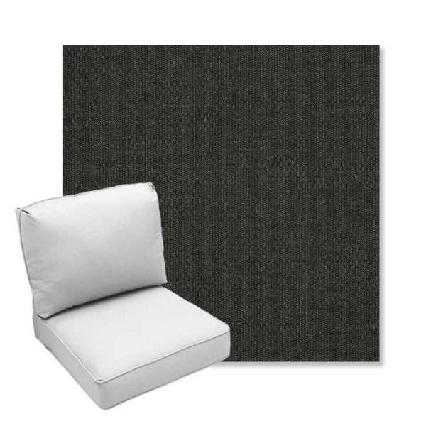 Picture of Spectrum Carbon | Center Seam Deep Seating Outdoor Cushions - Sunbrella© Fabric