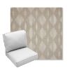 Picture of Spinner Diamond Pebble | Center Seam Deep Seating Outdoor Cushions - Sunbrella© Fabric