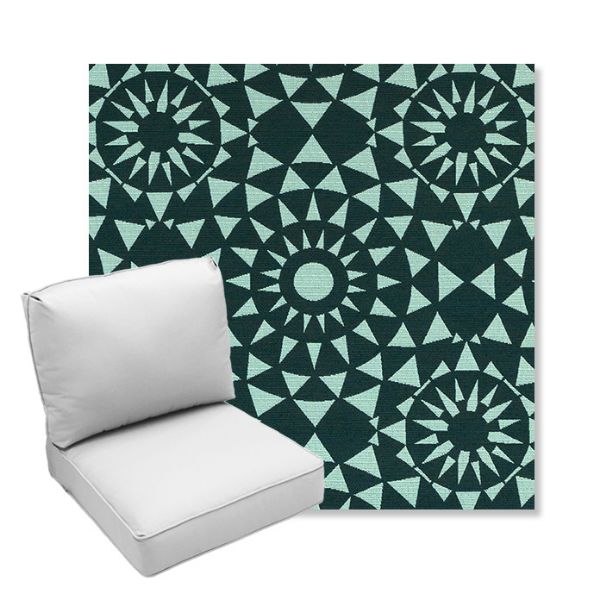Picture of Sundial Seaweed | Center Seam Deep Seating Outdoor Cushions - Sunbrella© Fabric