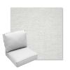 Picture of Switch Snow | Center Seam Deep Seating Outdoor Cushions - Sunbrella© Fabric