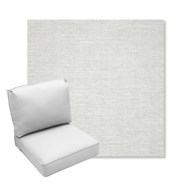 Picture of Switch Snow | Center Seam Deep Seating Outdoor Cushions - Sunbrella© Fabric