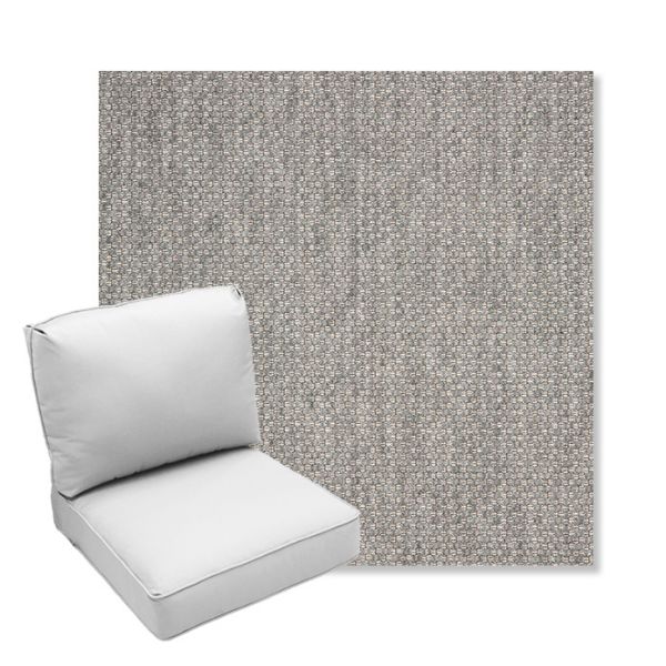 Picture of Tailored Fog | Center Seam Deep Seating Outdoor Cushions - Sunbrella© Fabric