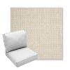 Picture of Tailored Snow | Center Seam Deep Seating Outdoor Cushions - Sunbrella© Fabric