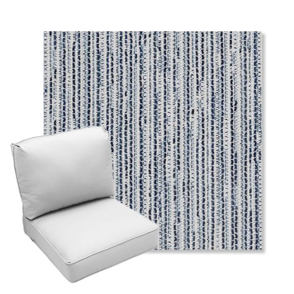 Picture of Tectonic Coastal | Center Seam Deep Seating Outdoor Cushions - Sunbrella© Fabric