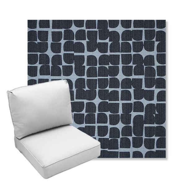 Picture of Toggle Blueprint | Center Seam Deep Seating Outdoor Cushions - Sunbrella© Fabric