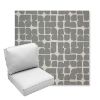 Picture of Toggle Greystone | Center Seam Deep Seating Outdoor Cushions - Sunbrella© Fabric