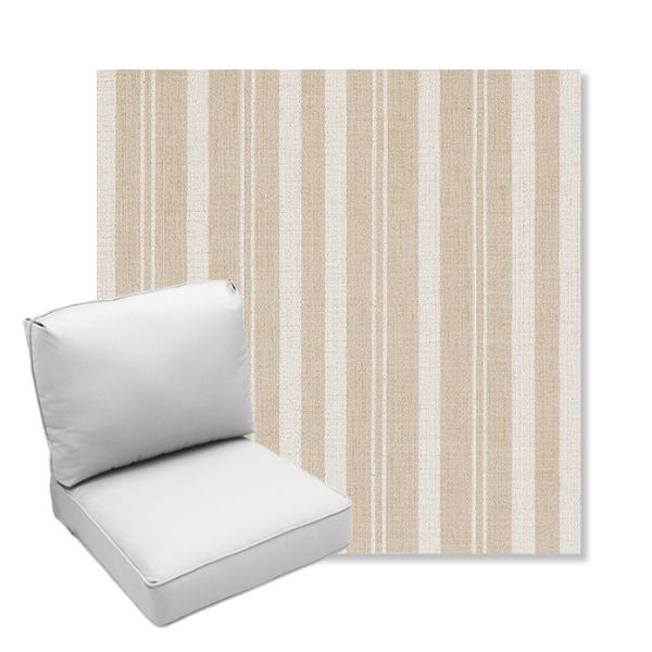 Picture of Tranquil Camel | Center Seam Deep Seating Outdoor Cushions - Sunbrella© Fabric