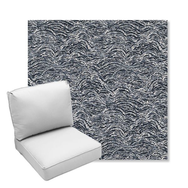 Picture of Undercurrent Tide | Center Seam Deep Seating Outdoor Cushions - Sunbrella© Fabric