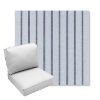 Picture of Unwind Sky | Center Seam Deep Seating Outdoor Cushions - Sunbrella© Fabric