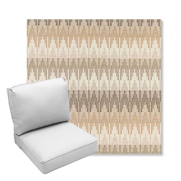 Picture of Valley Dune | Center Seam Deep Seating Outdoor Cushions - Sunbrella© Fabric