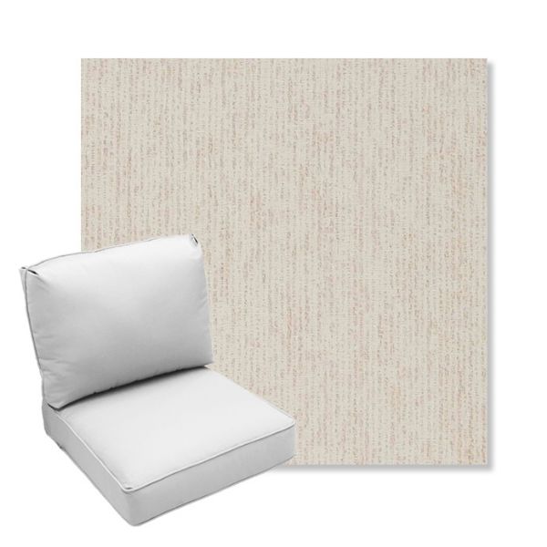 Picture of Vista Alabaster | Center Seam Deep Seating Outdoor Cushions - Sunbrella© Fabric