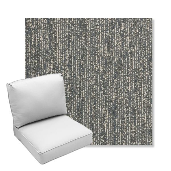 Picture of Vista Slate | Center Seam Deep Seating Outdoor Cushions - Sunbrella© Fabric
