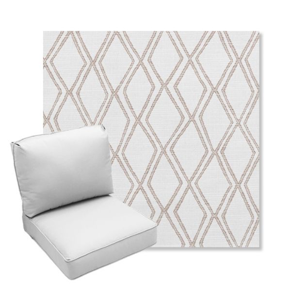 Picture of Voyage Dune | Center Seam Deep Seating Outdoor Cushions - Sunbrella© Fabric