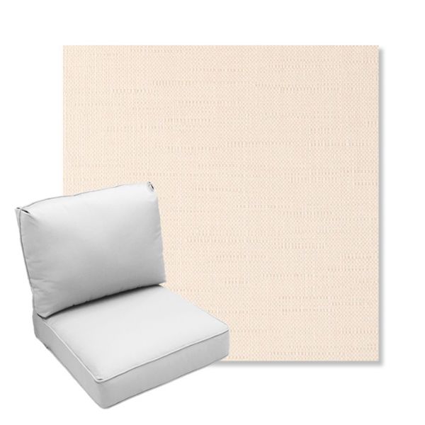 Picture of Willa Cream | Center Seam Deep Seating Outdoor Cushions - Sunbrella© Fabric