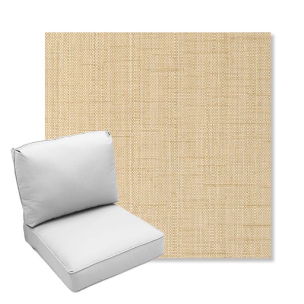 Picture of Willa Hemp | Center Seam Deep Seating Outdoor Cushions - Sunbrella© Fabric