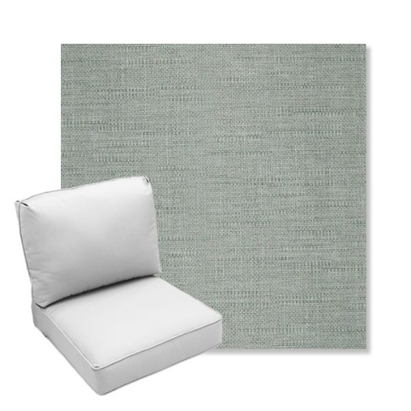 Picture of Willa Mist | Center Seam Deep Seating Outdoor Cushions - Sunbrella© Fabric