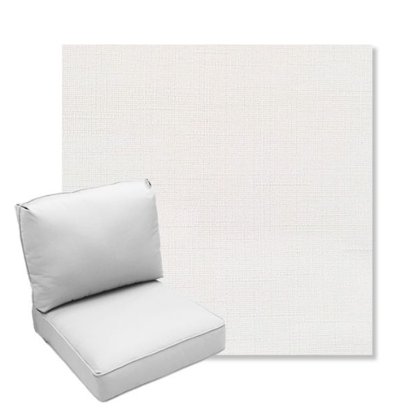 Picture of Willa Snow | Center Seam Deep Seating Outdoor Cushions - Sunbrella© Fabric