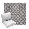 Picture of Yardly Hydrangea | Center Seam Deep Seating Outdoor Cushions - Sunbrella© Fabric