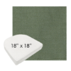 18" x 18" Bliss Aloe Sunbrella Wicker Patio Chair Cushions rounded or contoured wicker chair pads