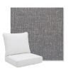 Picture of Abstraction Denim | Pillow Back Deep Seating Outdoor Cushions - Sunbrella© Fabric