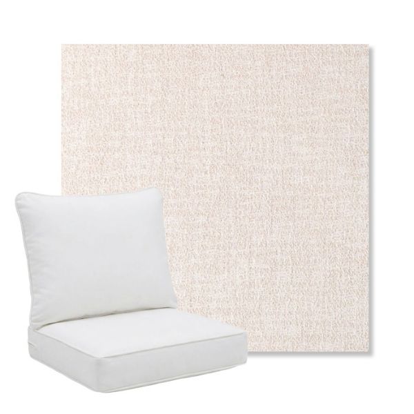 Picture of Abstraction Parchment | Pillow Back Deep Seating Outdoor Cushions - Sunbrella© Fabric