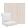 Picture of Abundant Parchment | Pillow Back Deep Seating Outdoor Cushions - Sunbrella© Fabric