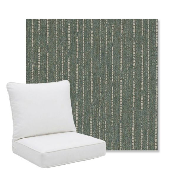 Picture of Abundant Seaglass | Pillow Back Deep Seating Outdoor Cushions - Sunbrella© Fabric