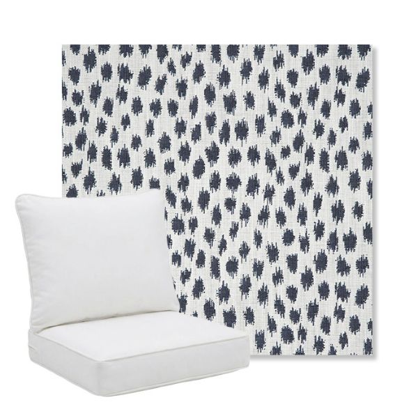 Picture of Agra Indigo | Pillow Back Deep Seating Outdoor Cushions - Sunbrella© Fabric