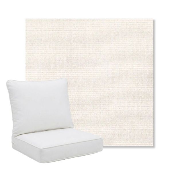 Picture of Ambrose Linen | Pillow Back Deep Seating Outdoor Cushions - Sunbrella© Fabric