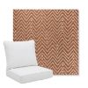 Picture of Argo Clay | Pillow Back Deep Seating Outdoor Cushions - Sunbrella© Fabric