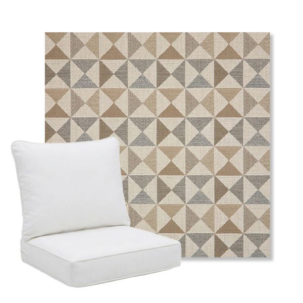 Picture of Array Dune | Pillow Back Deep Seating Outdoor Cushions - Sunbrella© Fabric