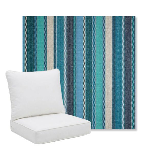 Picture of Ascend Oasis | Pillow Back Deep Seating Outdoor Cushions - Sunbrella© Fabric