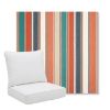 Picture of Ascend Tropical | Pillow Back Deep Seating Outdoor Cushions - Sunbrella© Fabric