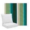 Picture of Beaming Lagoon | Pillow Back Deep Seating Outdoor Cushions - Sunbrella© Fabric