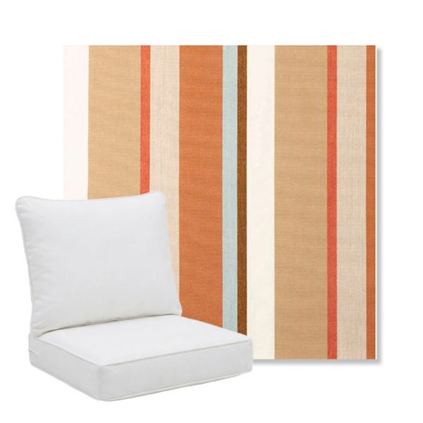 Picture of Beaming Mojave | Pillow Back Deep Seating Outdoor Cushions - Sunbrella© Fabric