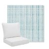 Picture of Benson Lagoon | Pillow Back Deep Seating Outdoor Cushions - Sunbrella© Fabric